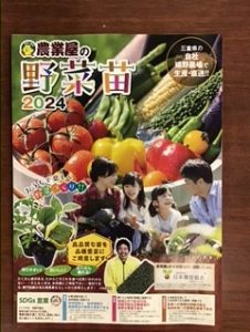 野菜苗カタログ配布中