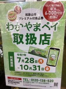 わかやまペイスタートです‼️