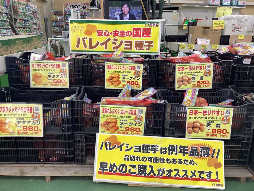 ばれいしょ品薄につき、ご購入はお早めに！