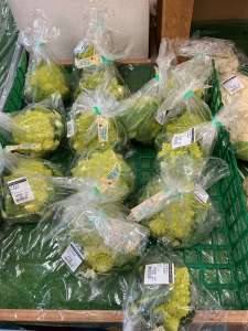 ロマネスコ､祝雷が入荷してきました