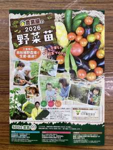 2026年版野菜苗カタログ配布中♪