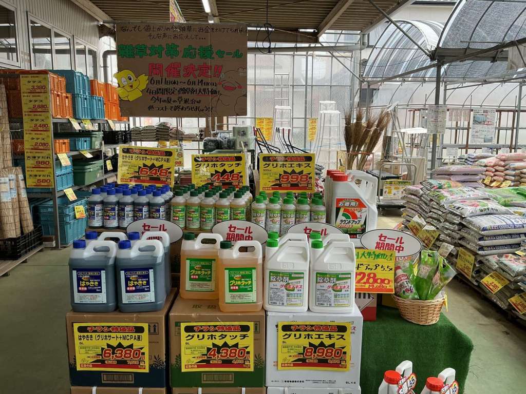 除草剤セール🌱本日から❗️