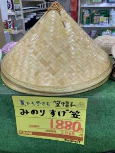 『すげ笠』入荷しています‼️
