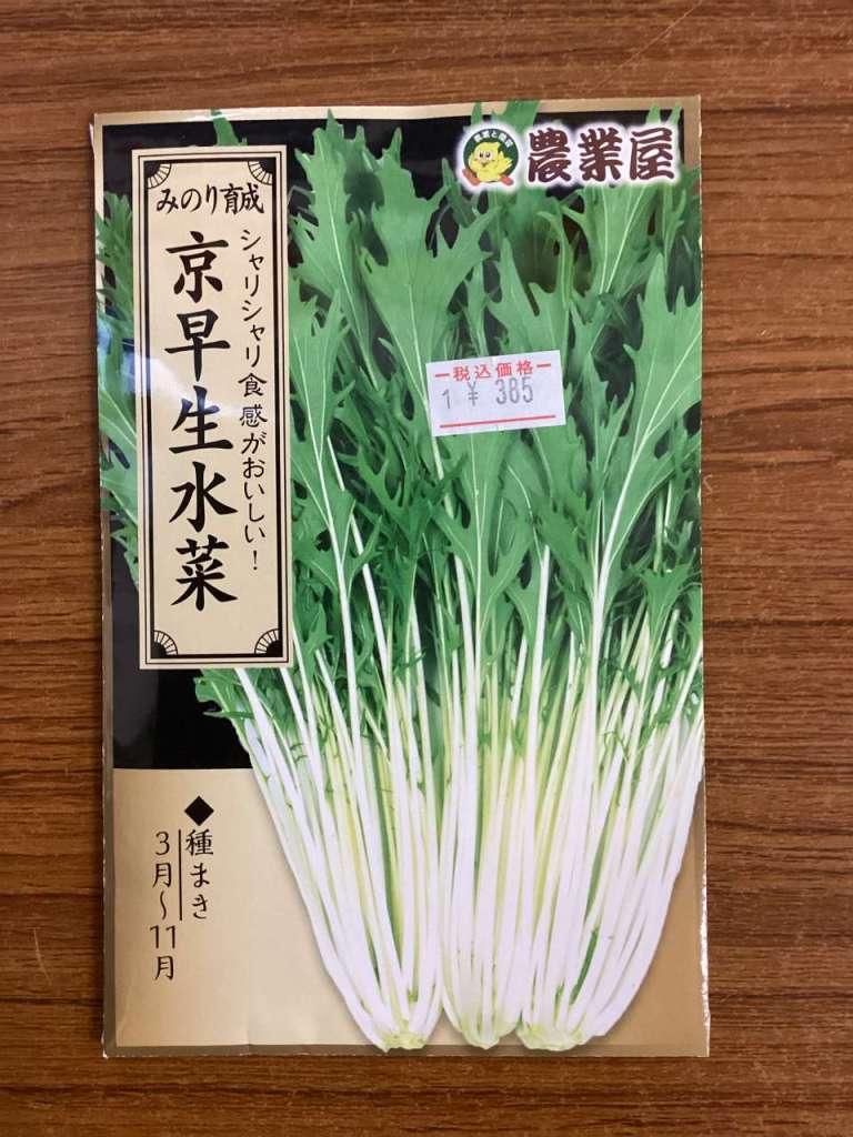 【種紹介】シャリシャリ美味しい！京早生水菜！